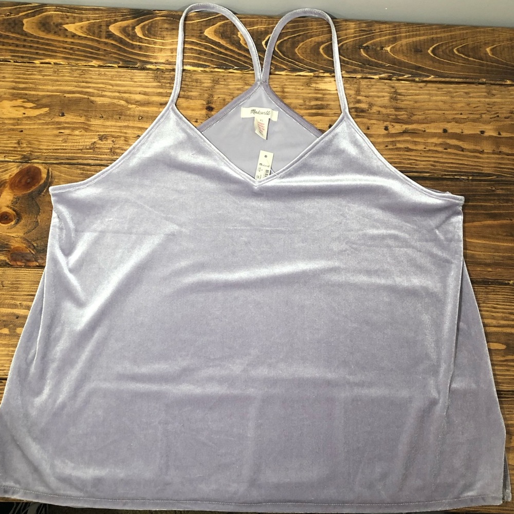 Madewell Velvet Pajama Cami Top XL